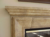 Stone Fireplace Closeup